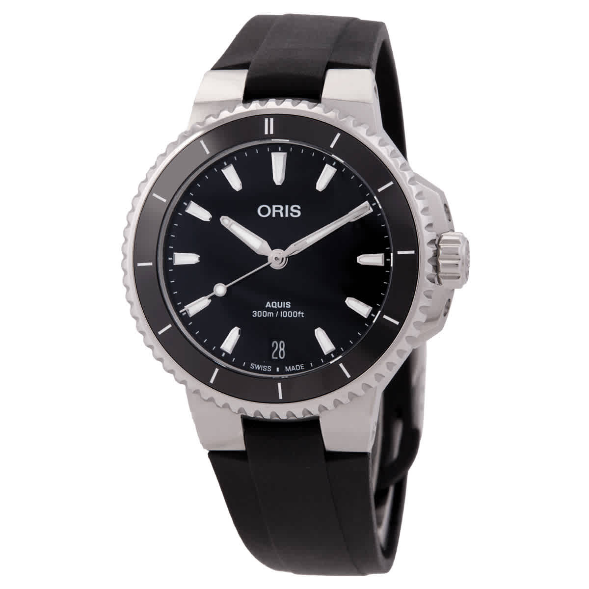 Oris Aquis Date Automatic Black Dial Ladies Watch 01 733 7792 4154-07 4 19 64FC
