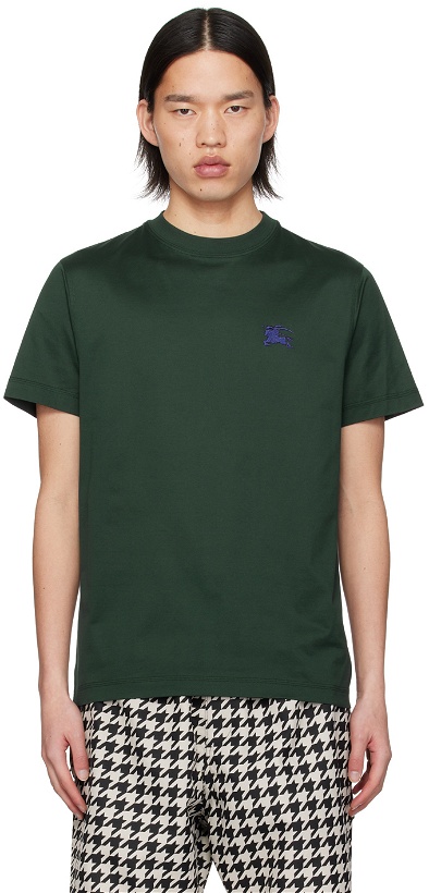 Photo: Burberry Green Embroidered T-Shirt