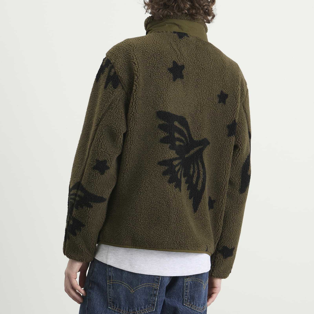 Pendleton Men's Jacquard Fleece Jacket in Star Bird