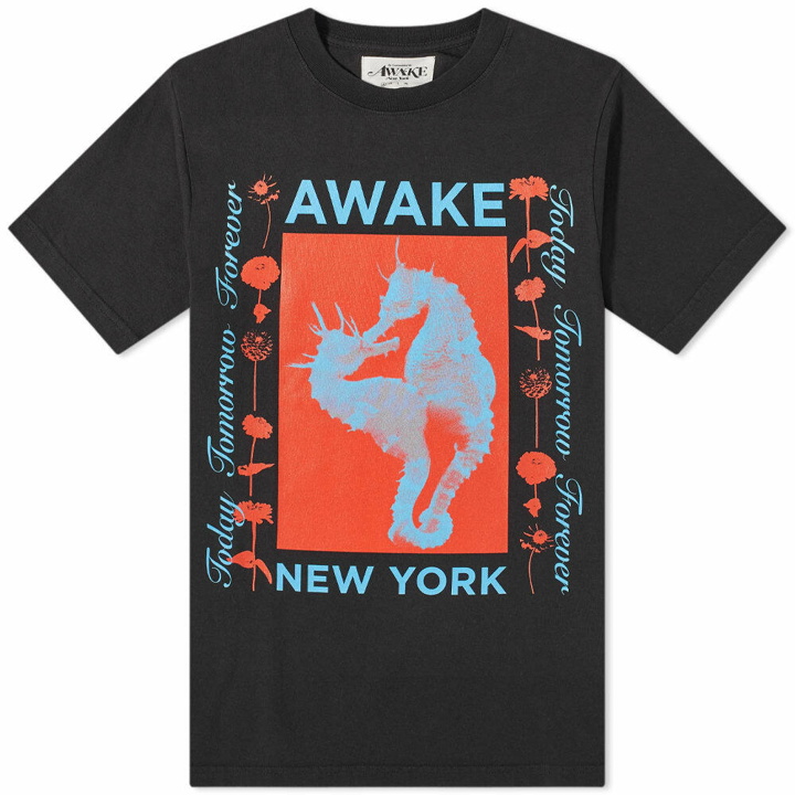 Photo: Awake NY Men's Seahorse T-Shirt in Black