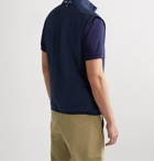 RLX Ralph Lauren - Logo-Print Panelled Cotton-Blend Jersey and Tech-Jersey Golf Gilet - Blue