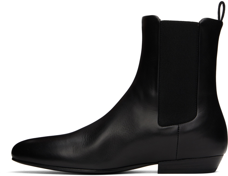 Marsèll Black Miniblocco Beatle Chelsea Boots