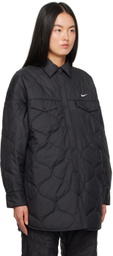Nike Black Quilted Jacket