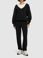 LES TIEN - Double V Roll Neck Sweatshirt