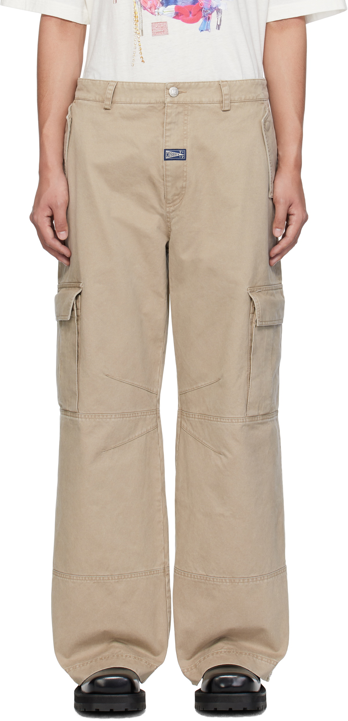 MISBHV Beige Perfect Cargo Pants