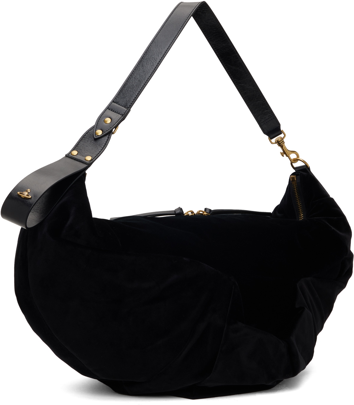 Vivienne Westwood Black Large Agnes Shoulder Bag Vivienne Westwood