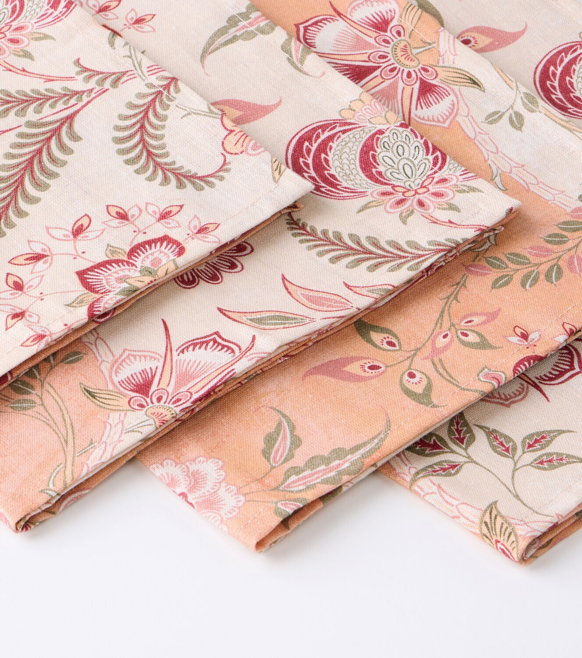 Cabana Asli set of 4 floral linen napkins