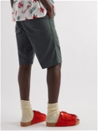 Visvim - Alda Straight-Leg Cotton-Twill Bermuda Shorts - Gray