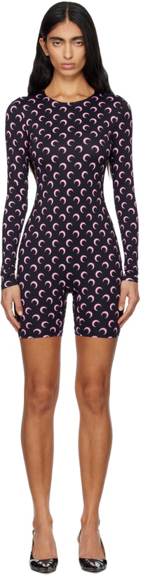 Photo: Marine Serre Black Moon Printed Jersey Jumpsuit