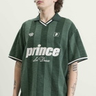 Les Deux Men's Prince Stripe Jacquard Polo in Pineneedle Green