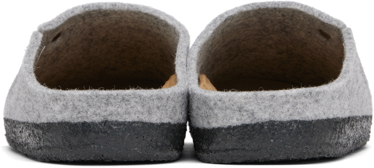 Birkenstock Gray Narrow Zermatt Slippers