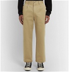 Noah - Pleated Brushed-Cotton Chinos - Neutrals