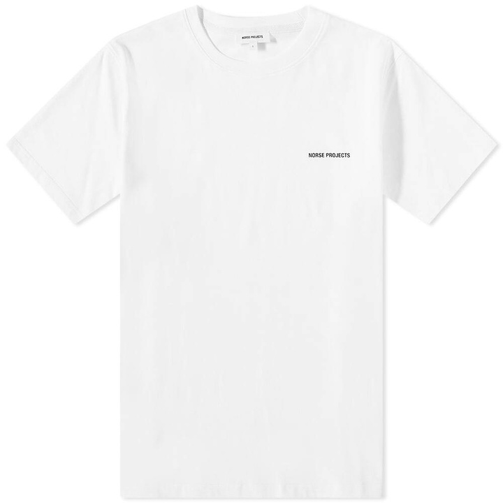 Photo: Norse Projects Men's Niels Standard Logo T-Shirt in White