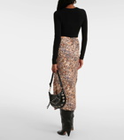 Isabel Marant Lisanne satin maxi skirt