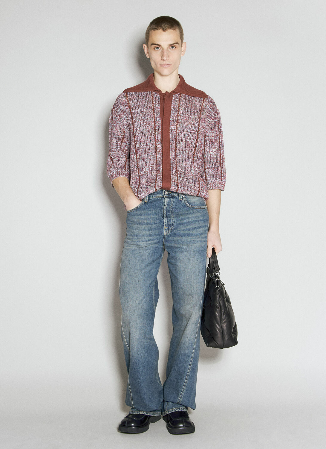 Lanvin Baggy Twisted Jeans