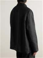 LOEWE - Paula's Ibiza Oversized Broderie Anglaise Linen Shirt - Black