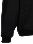 Black Bomber Jacket With barrow Team Embroidery