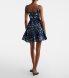Agua by Agua Bendita Lima floral cotton minidress