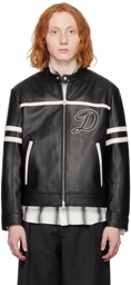 Dunst Black Racing Leather Jacket