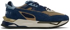 Maison Kitsuné Blue & Beige Puma Edition Mirage Sport Sneakers