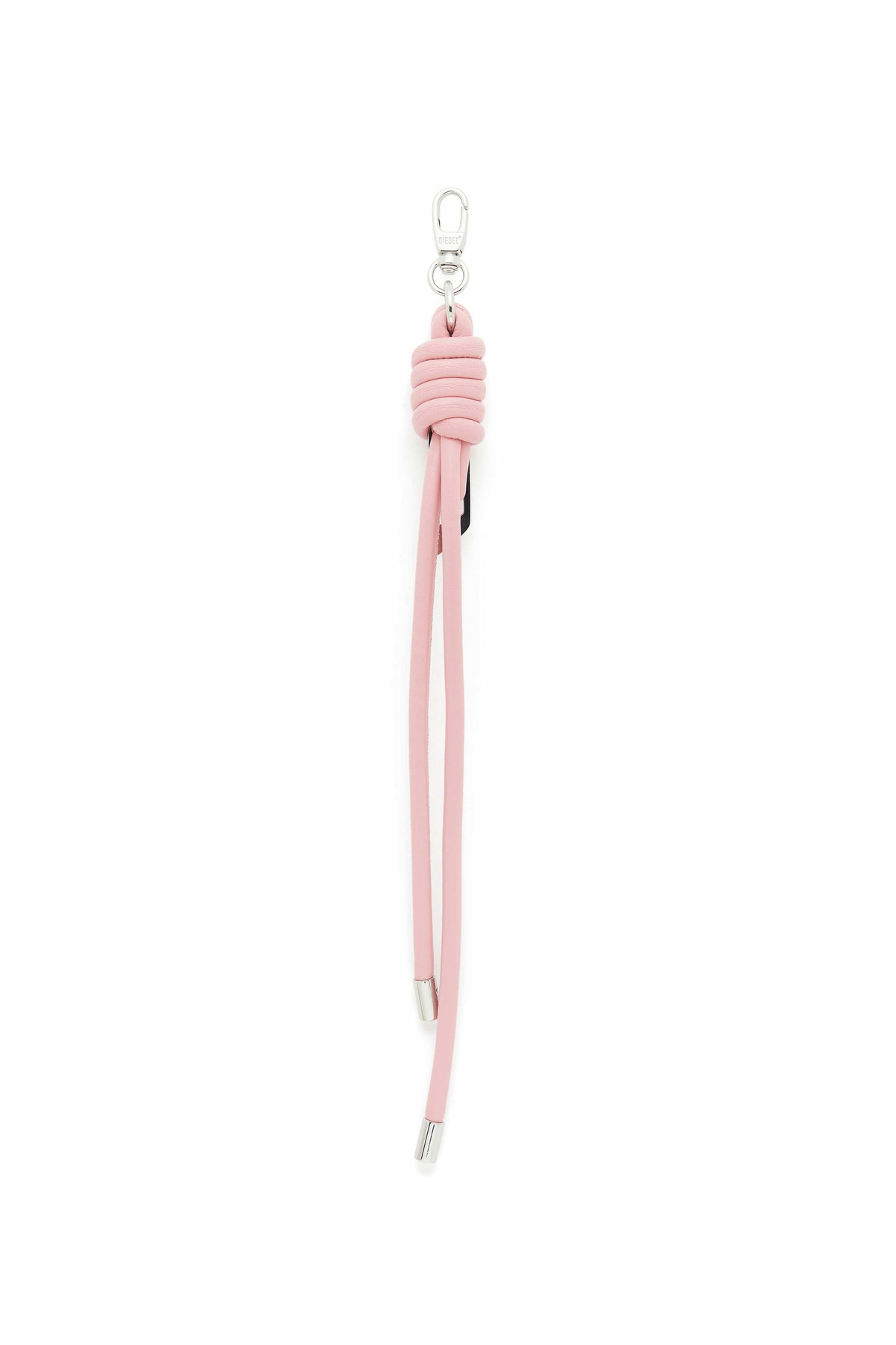 Diesel Knotted-straps charm in metal and PU - Charms and Keyrings - Unisex - Pink