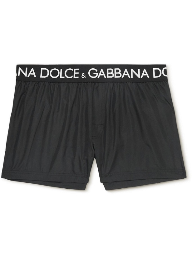Photo: Dolce & Gabbana - Slim-Fit Short-Length Swim Shorts - Black