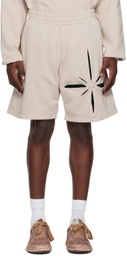 KUSIKOHC Beige Origami Shorts