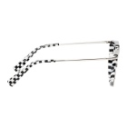 Oliver Peoples pour Alain Mikli White and Black Aujourdhui Checkered Sunglasses