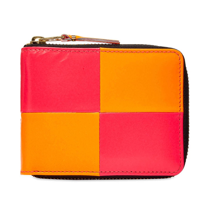 Photo: Comme des Garcons SA7100FS Fluo Squares Zip Wallet