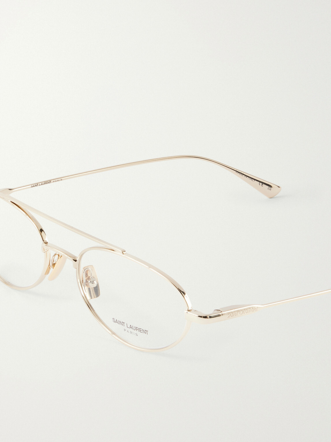SAINT LAURENT - SL 951 OPT Aviator-Style Gold-Tone Glasses