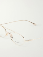 SAINT LAURENT - SL 951 OPT Aviator-Style Gold-Tone Glasses