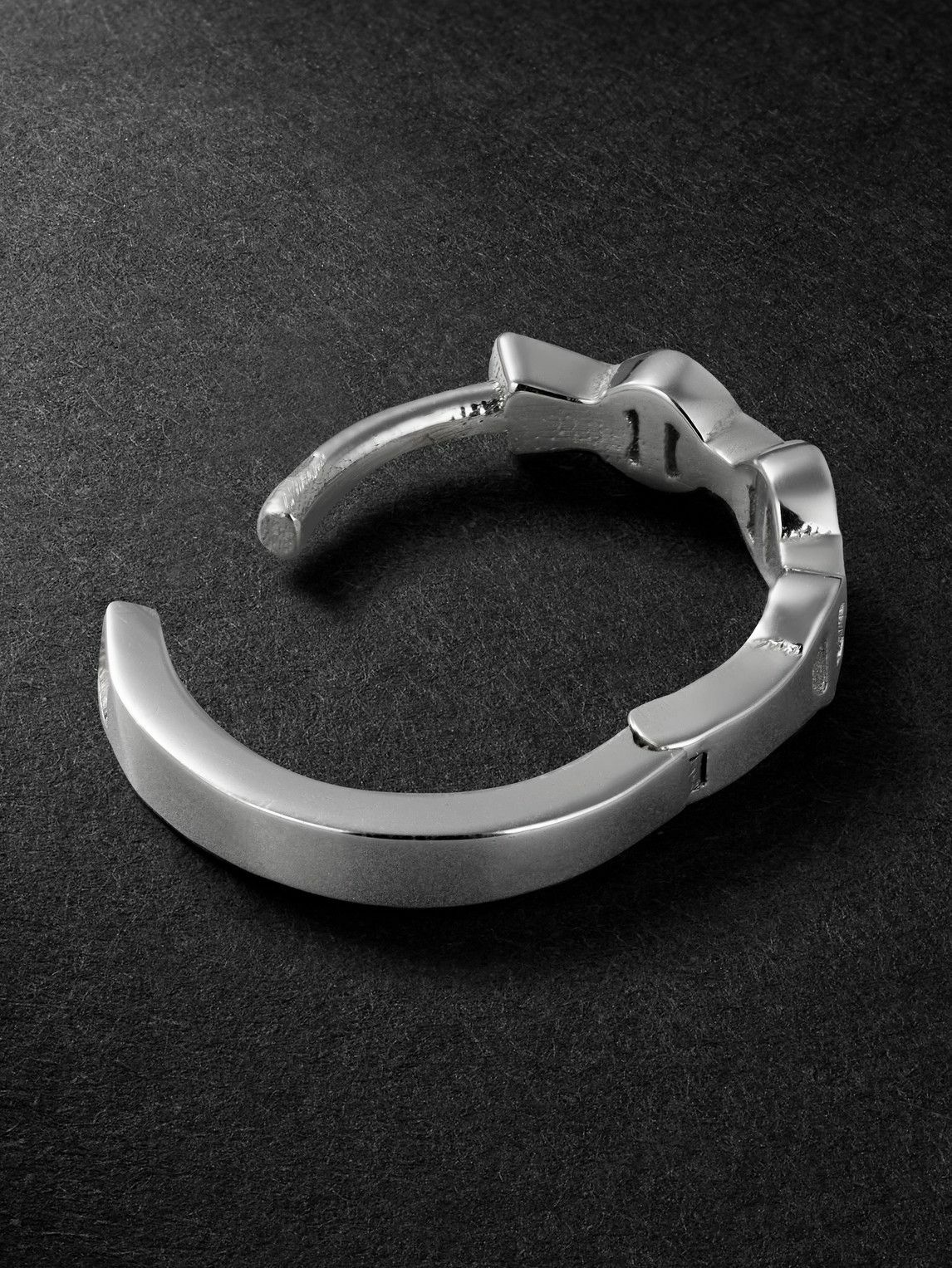 HOORSENBUHS - 18-Karat White Gold Diamond Single Hoop Earring