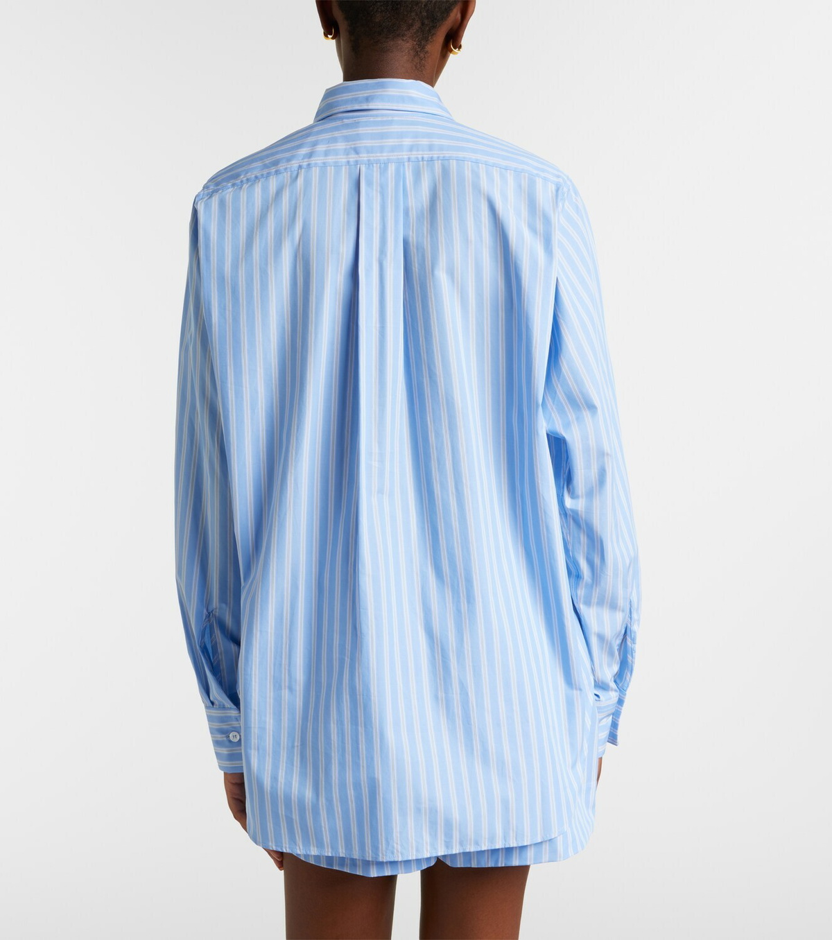 Hunza G Striped cotton polin shirt