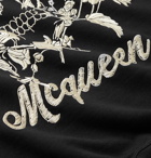 Alexander McQueen - Logo-Embroidered Loopback Cotton-Jersey Sweatshirt - Black