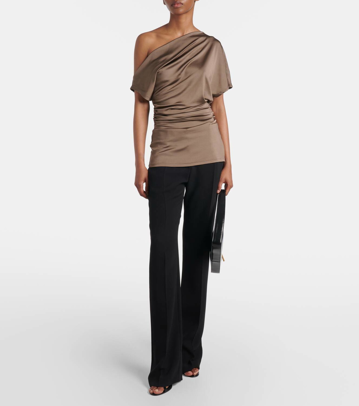 Tove Edel ruched draped jersey top