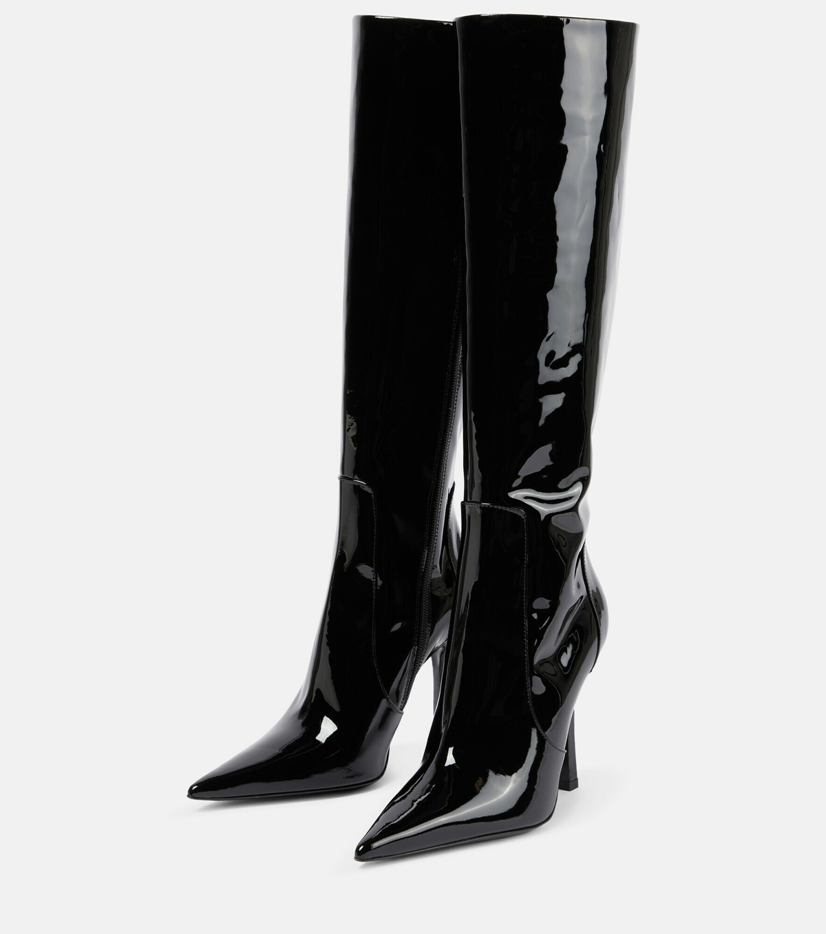 Blumarine - Leather knee-high boots