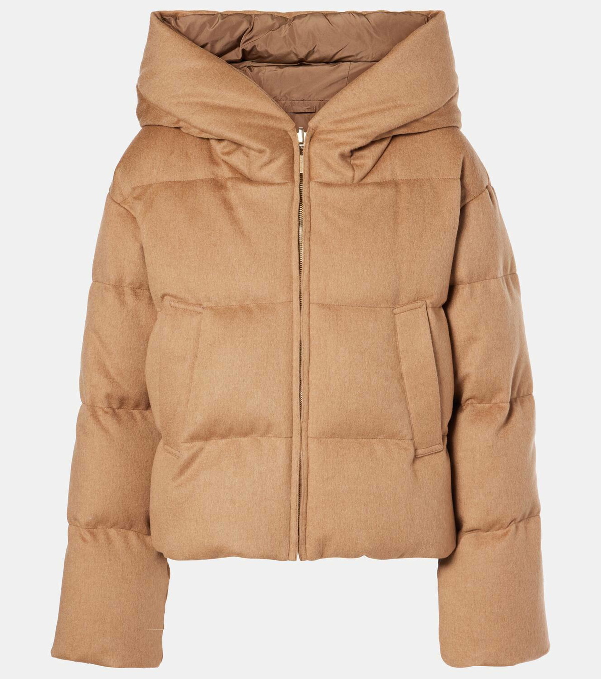 Max Mara The Cube Dalia camel hair puffer jacket Max Mara