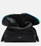 Loewe Flamenco leather clutch