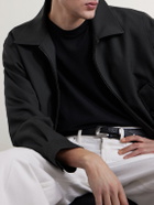 A.PRESSE - Cotton and Cashmere-Blend T-Shirt - Black