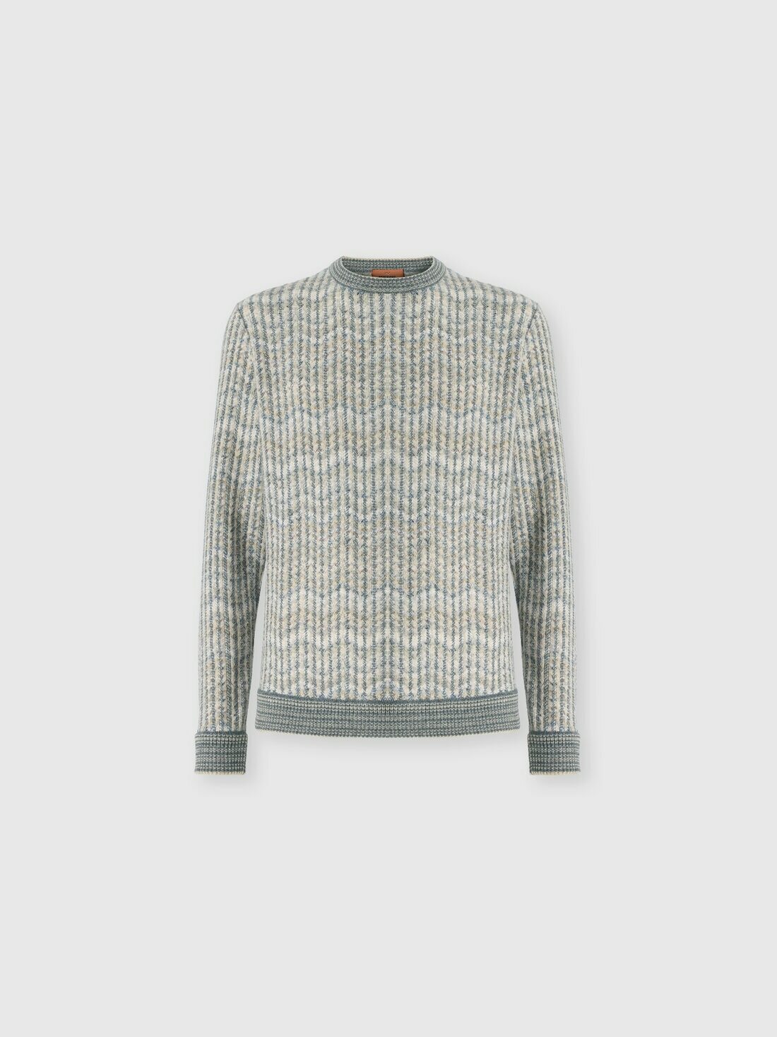 Missoni - Cashmere and viscose zig zag pullover, Men, Beige