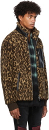 AMIRI Polar Fleece Printed Leopard Jacket