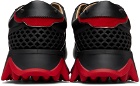 Christian Louboutin Black & Red Loubishark Sneakers