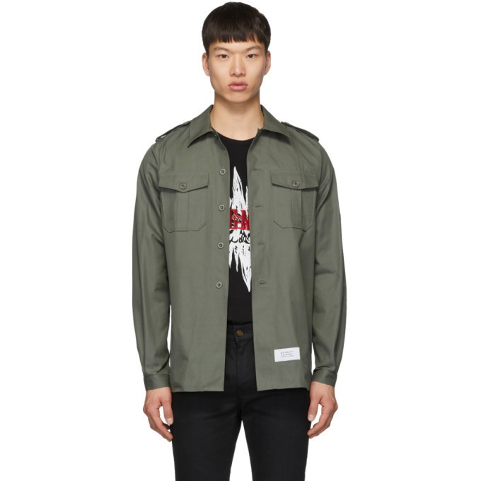 Photo: Givenchy Green Military Over Shirt