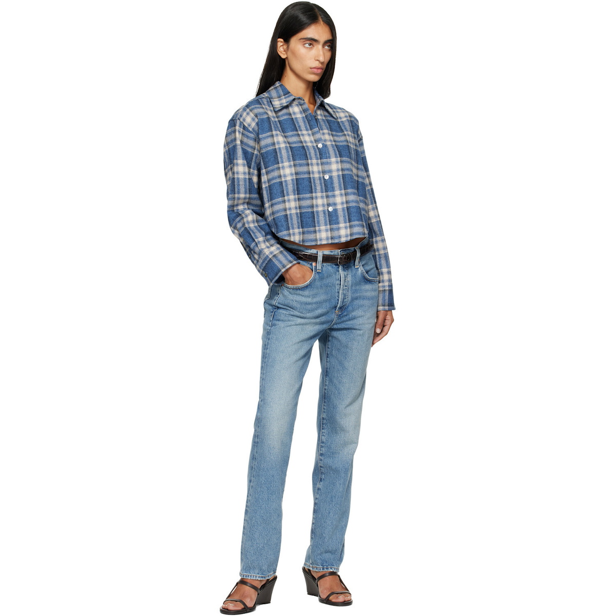 Citizens of Humanity Blue 90s High Rise Straight Jeans