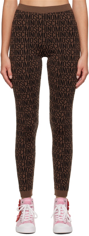 Photo: Moschino Brown All Over Leggings