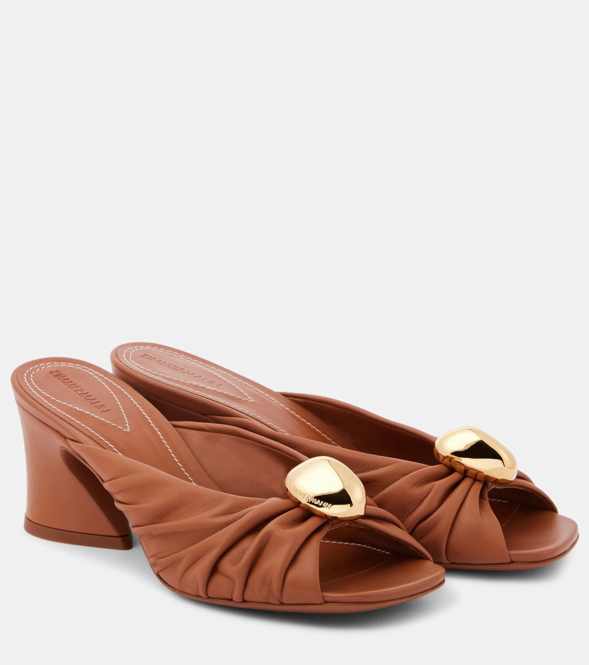 Zimmermann Gleam 65 leather mules Zimmermann