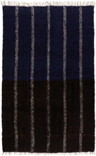 Luna Del Pinal Blue Geometric Momostenango Blanket
