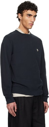 Maison Kitsuné Black Barista Fox Patch Regular Sweatshirt