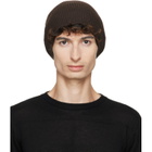 Rick Owens Brown Tower Ribbed Beanie