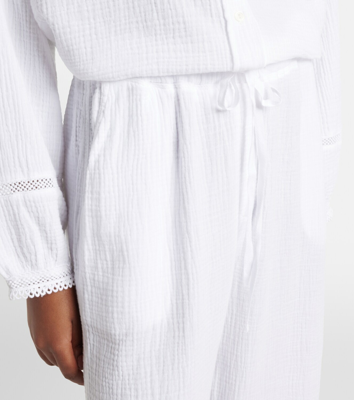 Velvet Calia cotton muslin wide-leg pants